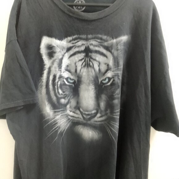 "DOM", White Tiger Short Sleeved, Men's T-Shirt - Picture 1 of 4